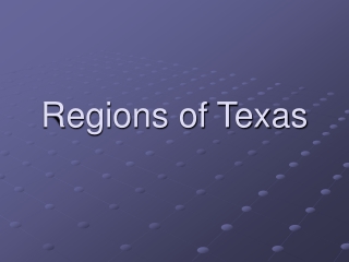 Regions of Texas