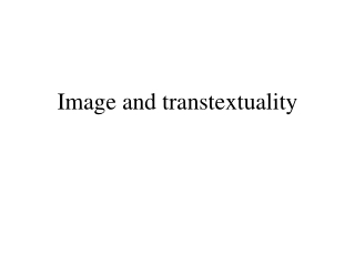 Image  and transtextuality