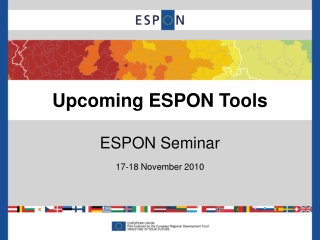 Upcoming ESPON Tools