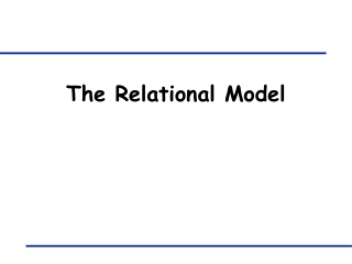 The Relational Model