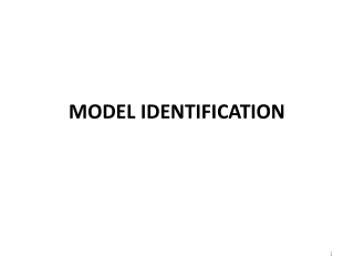 MODEL I D ENTIFICATION