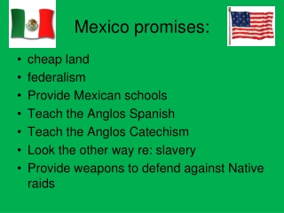 Mexico promises: