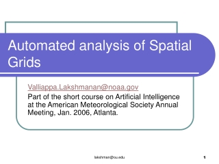 Automated analysis of Spatial Grids