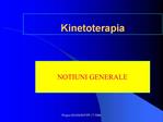 Kinetoterapia