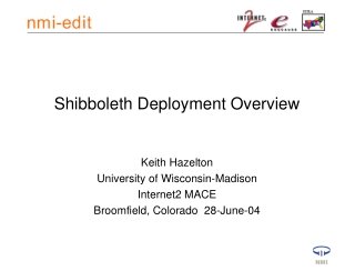 Shibboleth Deployment Overview