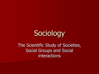 Sociology