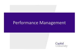 Performance Management