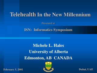 Telehealth In the New Millennium