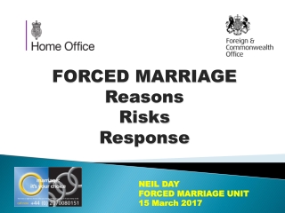 FORCED MARRIAGE Reasons Risks Response