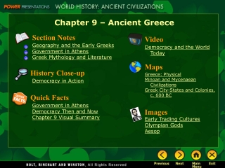 Chapter 9 – Ancient Greece