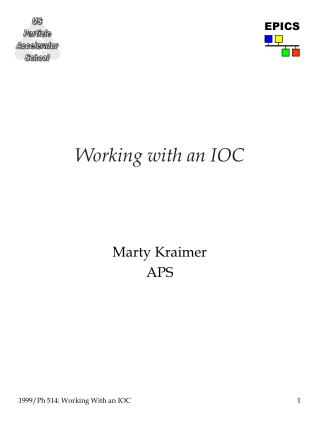 Working with an IOC