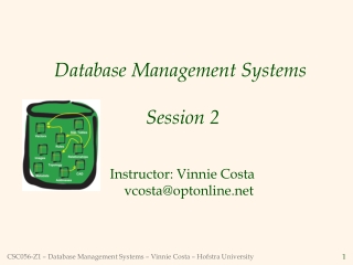 Database Management Systems  Session 2