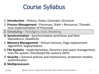 Course Syllabus