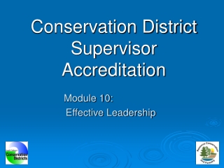 Conservation District Supervisor Accreditation