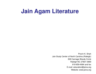 Jain Agam Literature