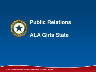 Public Relations  ALA Girls State