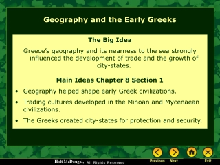 Geography and the Early Greeks