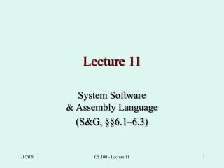 Lecture 11