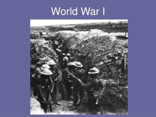 World War I