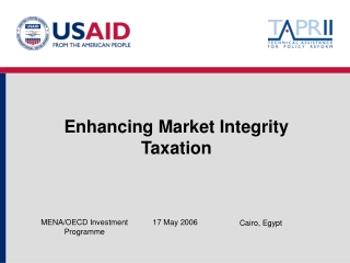 Enhancing Market Integrity  Taxation