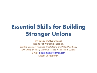 Essential Skills for Building Stronger Unions