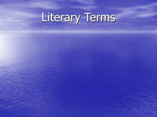 Literary Terms