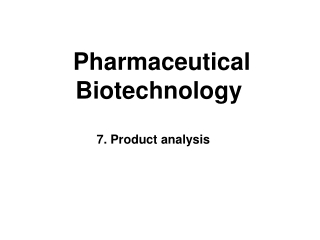 Pharmaceutical Biotechnology