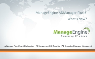 ManageEngine ADManager Plus 6