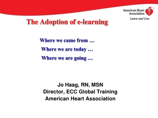 The Adoption of e-learning