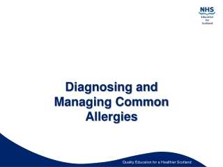 Diagnosing and Managing Common Allergies