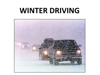 WINTER DRIVING