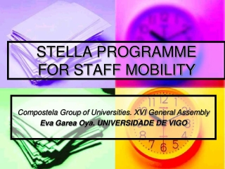 STELLA PROGRAMME  FOR STAFF MOBILITY