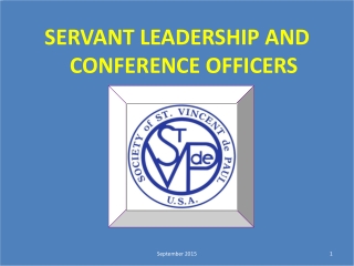 SERVANT LEADERSHIP AND CONFERENCE OFFICERS