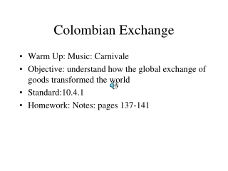 Colombian Exchange