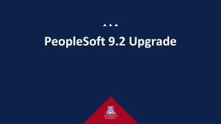 PeopleSoft 9.2 Upgrade