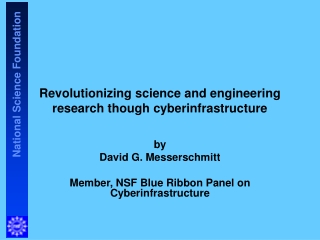 Revolutionizing science and engineering research though cyberinfrastructure