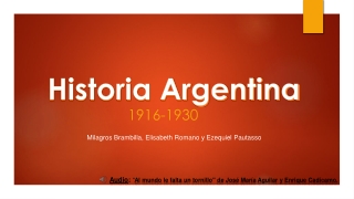 Historia Argentina