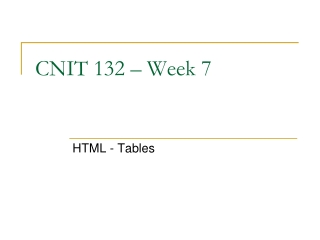 CNIT 132 – Week 7