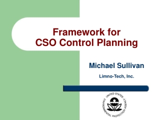 Framework for  CSO Control Planning