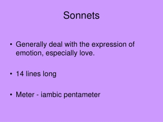 Sonnets