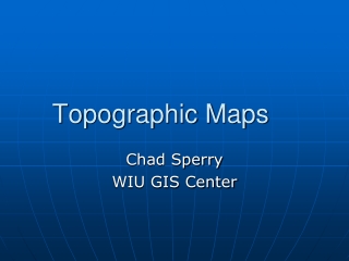 Topographic Maps