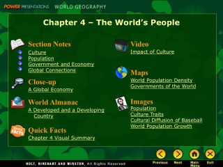 Chapter 4 – The World’s People