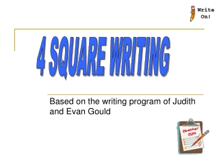 Based on the writing program of Judith and Evan Gould