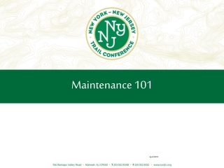 Maintenance 101
