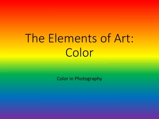 The Elements of Art: Color