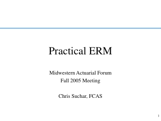 Practical ERM