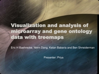 Visualization and analysis of microarray and gene ontology data with treemaps