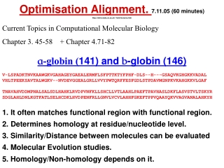 a -globin ( 141) and  b -globin (146)