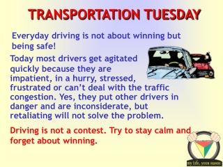 TRANSPORTATION TUESDAY