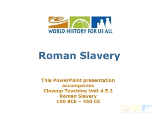 Roman Slavery